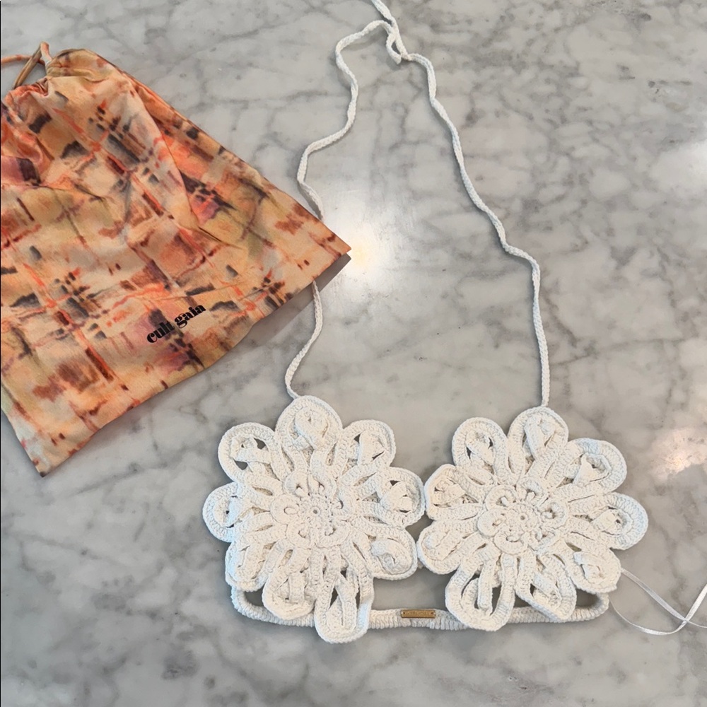 Cult Gaia BELLONA BIKINI TOP - OFF WHITE